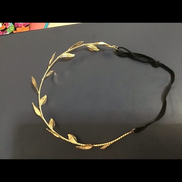 Gold leaf expandable headband - Picture 3 of 3